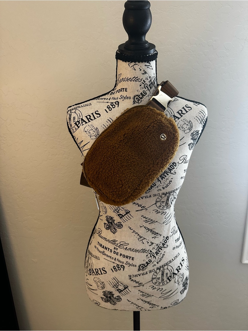 lululemon athletica Brown Sherpa Crossbody Belt Bag